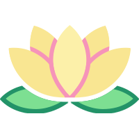 Sweet Sioe Music's logo, a yellow and pink lotus flower